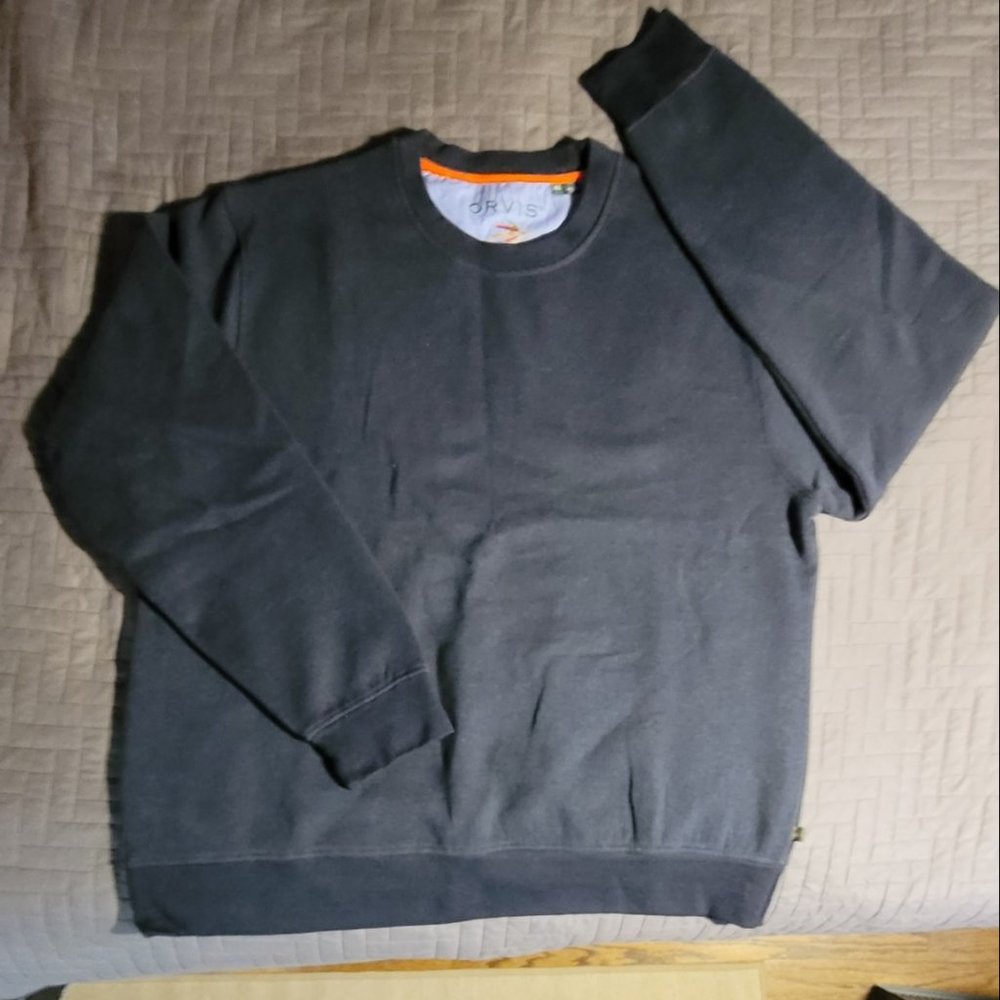 Orvis Signature Crew Sweatshirt navy Blue XL